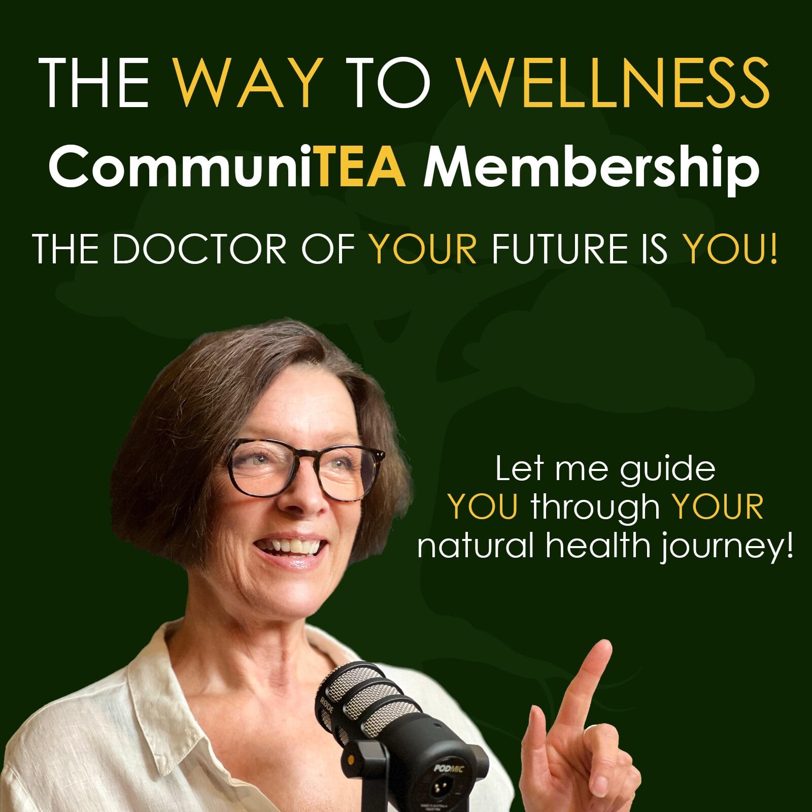 The Way to Wellness CommuniTEA Membership banner